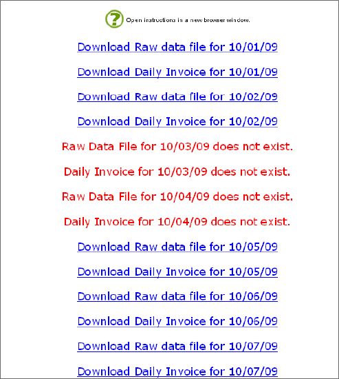 Download Raw data files