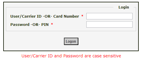 Irving Login Window