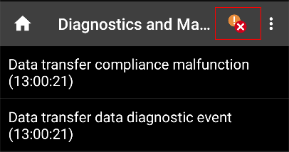 Malfunction and Diagnostic Indicator