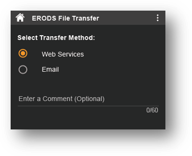ERODS File Transfer screen