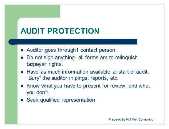 Audit Protection